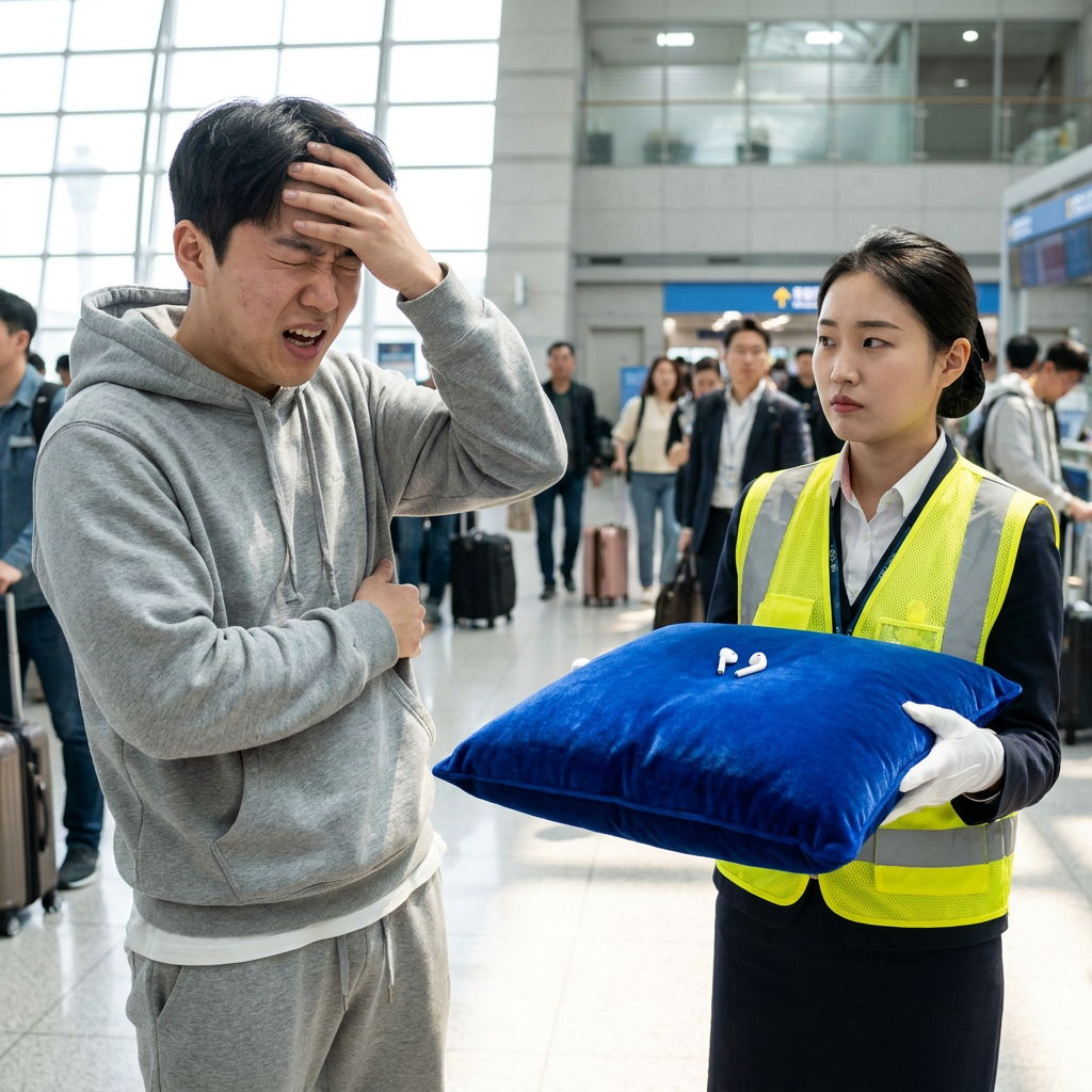 공항 분실물 센터의 과도한 친절