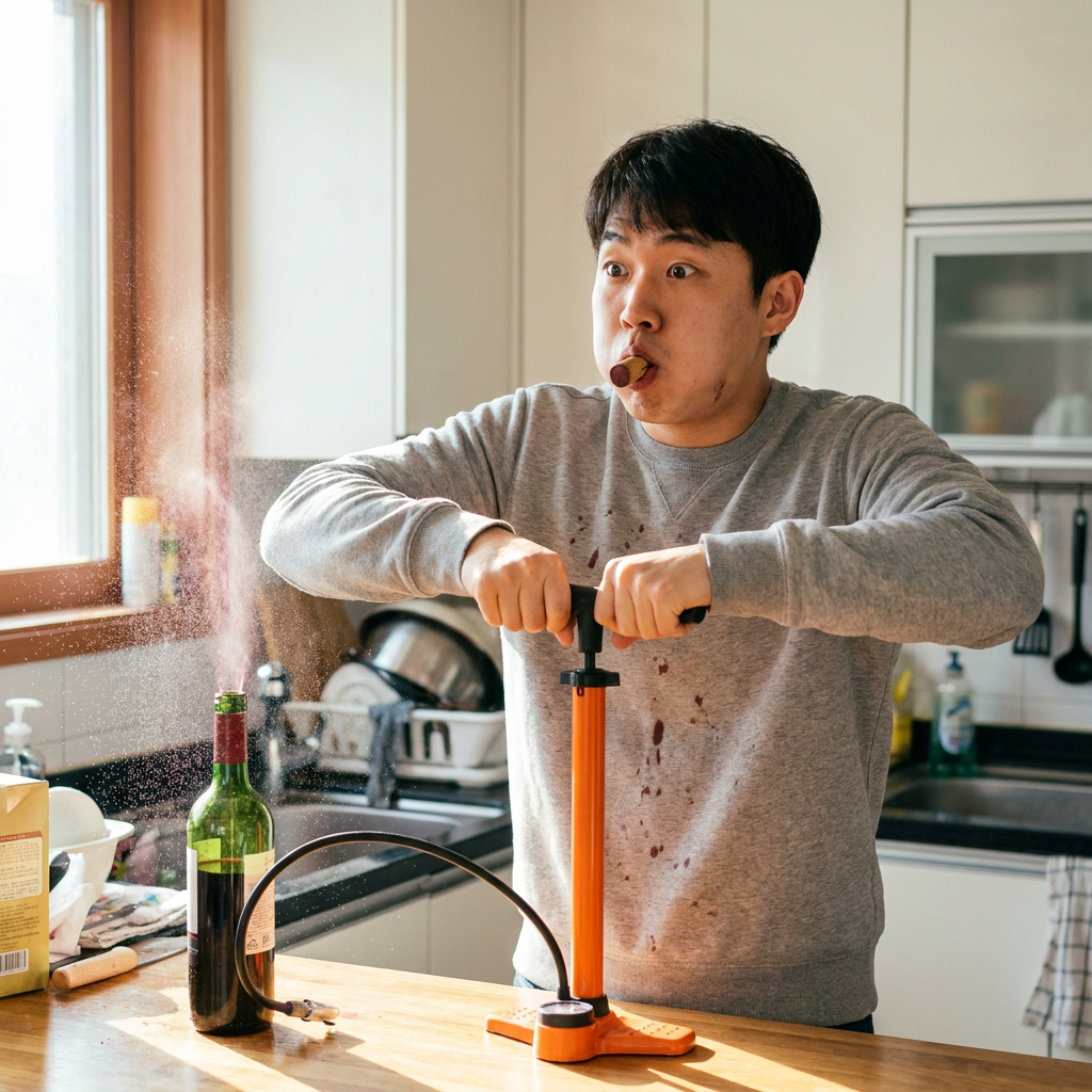 와인 오프너 없을 때 대참사