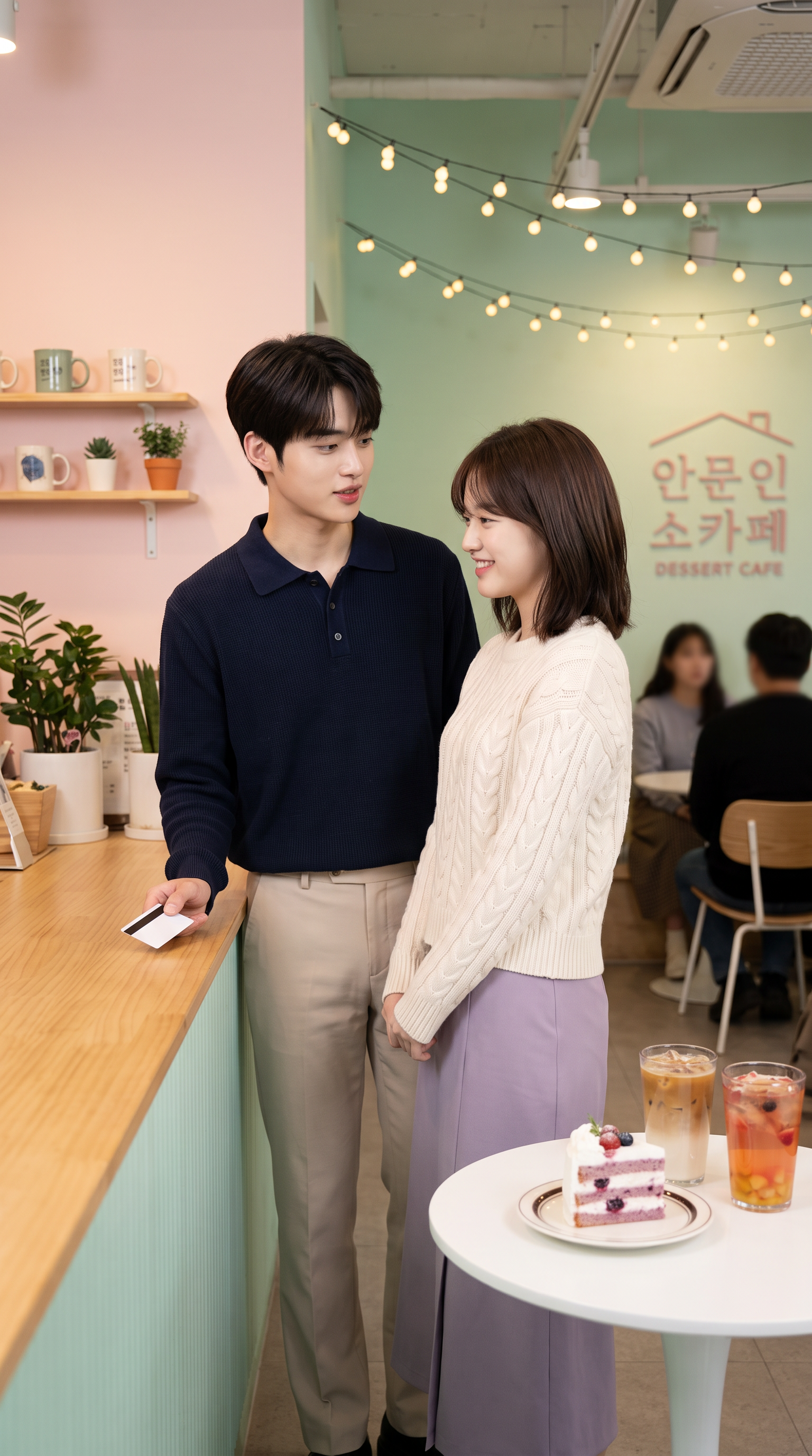 첫 만남 3초, 계산대 앞에서 동시에 웃는 순간